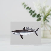Mako Shark Briefkaart (Staand voorkant)