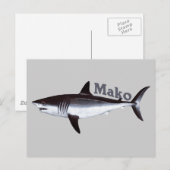 Mako Shark Briefkaart (Voorkant / Achterkant)