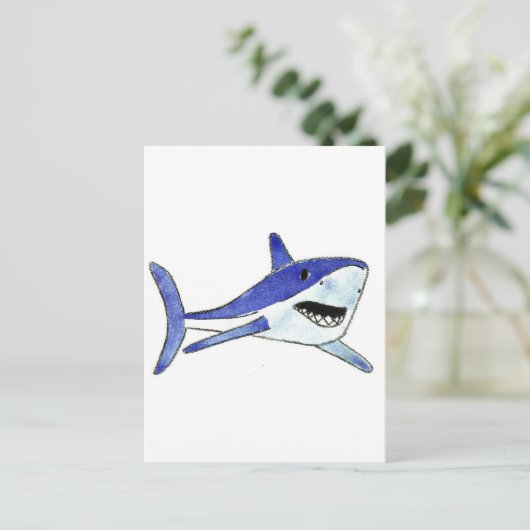 Mako Shark Briefkaart (Staand voorkant)