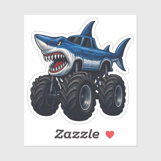 Mako Shark Monster Truck Sticker (Vel)