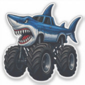 Mako Shark Monster Truck Sticker (Voorkant)
