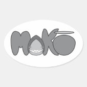 MAKO Slap Ovale Sticker (Voorkant)