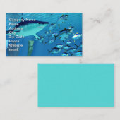 Makohaai na de geelvintonijn visitekaartje (Voorkant / Achterkant)