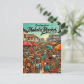 Makola-markt Ghana Briefkaart (Staand voorkant)