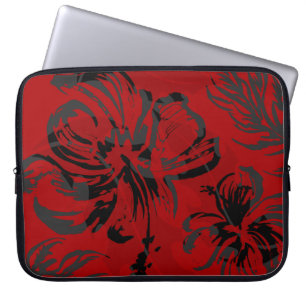 Makole Hibiscus Floral Hawaiian Neoprene Wetsuit s Laptop Sleeve