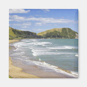 Makorori Beach bij Gisborne, Eastland, Nieuw 2 Magneet