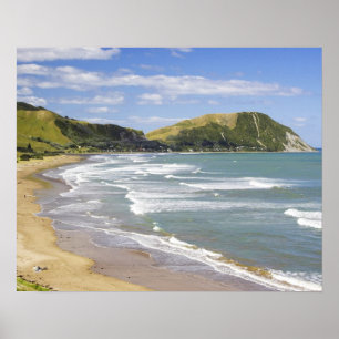 Makorori Beach bij Gisborne, Eastland, Nieuw 2 Poster