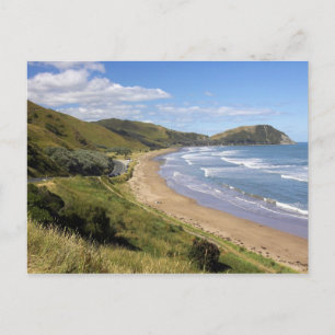 Makorori Beach bij Gisborne, Eastland, Nieuw Briefkaart