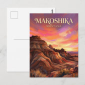 Makoshika State Park Montana Briefkaart (Voorkant / Achterkant)