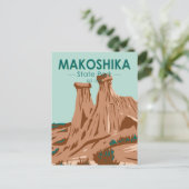 Makoshika State Park Montana  Briefkaart (Staand voorkant)