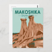 Makoshika State Park Montana  Briefkaart (Voorkant / Achterkant)