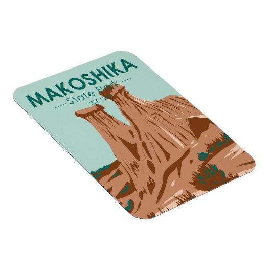 Makoshika State Park Montana  Magneet (Rechterzijde)
