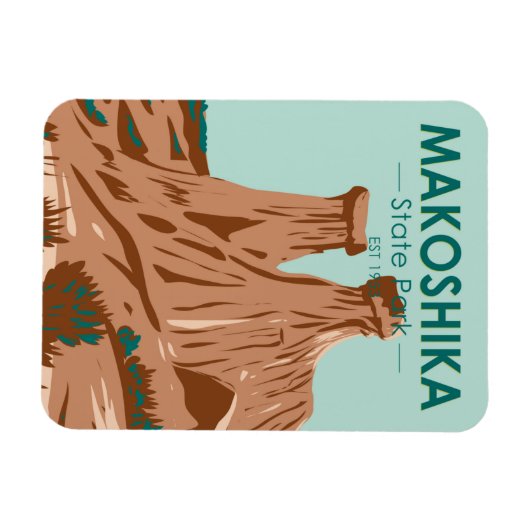 Makoshika State Park Montana Magneet (Horizontaal)