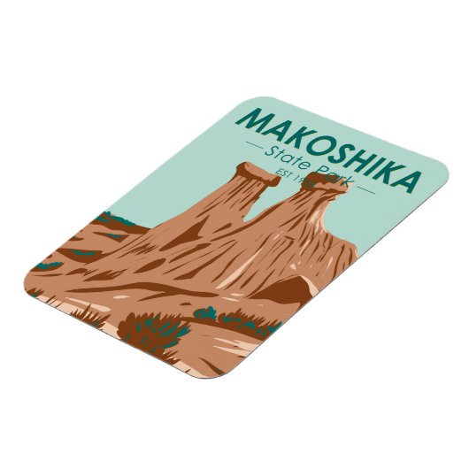 Makoshika State Park Montana  Magneet (Linkerzijde)