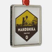 Makoshika State Park, Montana Metalen Ornament (Rechts)