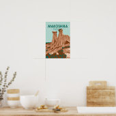 Makoshika State Park Montana Retro Poster (Keuken)