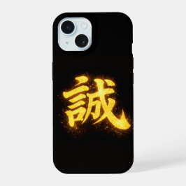 Makoto (誠) – Een van de Zeven Deugden van Bushidō iPhone 15 Case