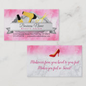 Makover Stylist Salon Slogans Visitekaartjes (Voorkant / Achterkant)
