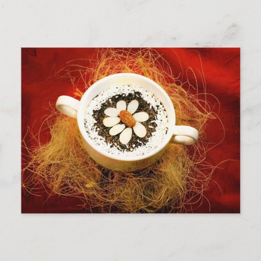 Makówki Dessert in Dubbele Behandelde Mok Briefkaart (Voorkant)