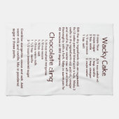 Makreel- en chocoladekoekjesrecepten theedoek (Horizontaal)