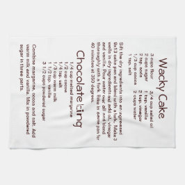 Makreel- en chocoladekoekjesrecepten theedoek