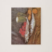 Makreel, luiers en tomaten door Vincent van Gogh Legpuzzel (Verticaal)