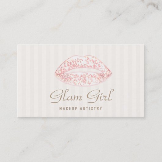 makreel roze lips strips visitekaartje (Voorkant)