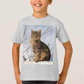 Makreel Tabby Cat Kind T-shirt (Voorkant)