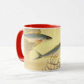 Makreel Vis Zwemmen in de Oceaan Mok (Voorkant links)