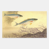 Makreel Vis Zwemmen in de Oceaan Rechthoekige Sticker (Voorkant)