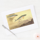 Makreel Vis Zwemmen in de Oceaan Rechthoekige Sticker (Envelop)