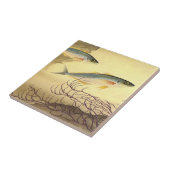 Makreel Vis Zwemmen in de Oceaan Tegeltje (Zijkant)