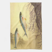 Makreel Vis Zwemmen in de Oceaan Theedoek (Verticaal)