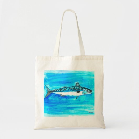 Makreel vissen waterverf oceaan onder de zee tote bag (Voorkant)