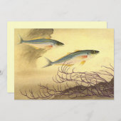 Makreel zwemmend in de oceaan kaart (Voorkant / Achterkant)