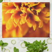 Makro der Studentenblume Theedoek (Gevouwen)