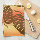 Makua Monstera Hawaiian Stripe Blend Keukenhanddoe Theedoek (Quarter Fold)