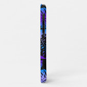 Makua Monstera Hawaiian Striped Blend Paars Case-Mate iPhone Case (Achterkant/links)