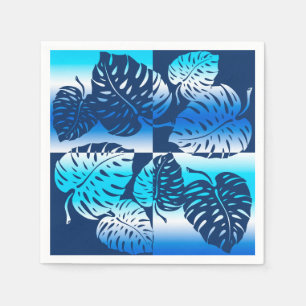 Makua Monstera Tropical Hawaiian Striped Blend Servet