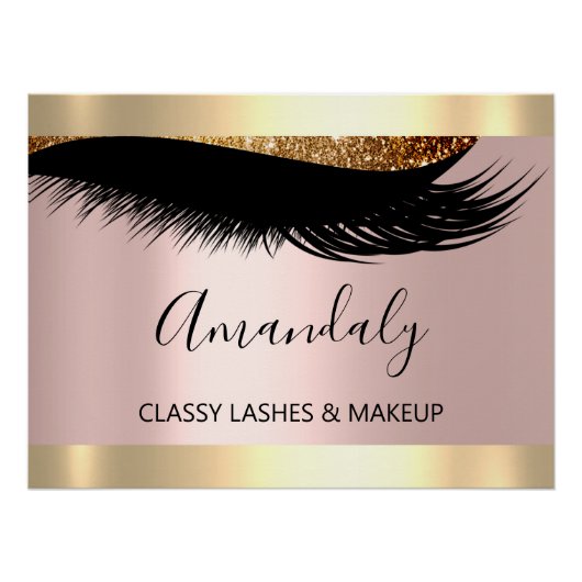 Makueup Artist Studio Eyelashes Extension Beauty Perfect Poster (Voorkant)