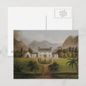 Mal-Maison van Bonaparte in St.Helena, 1821 Briefkaart (Voorkant / Achterkant)