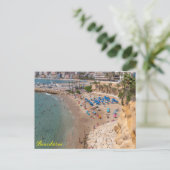 Mal Pas Beach, Benidorm, Costa Blanca, Spanje Feestdagenkaart (Staand voorkant)