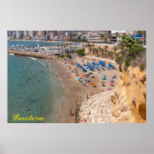 Mal Pas Beach, Benidorm, Costa Blanca, Spanje Poster (Voorkant)
