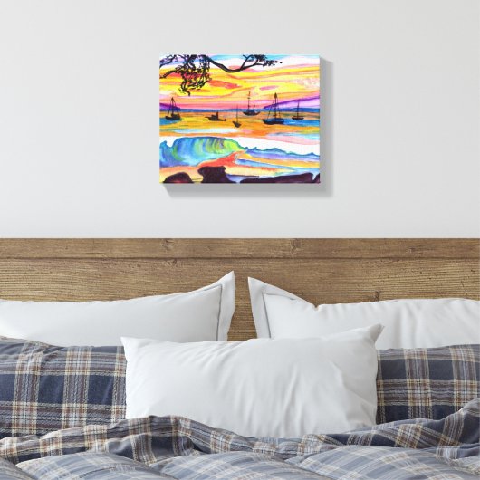 Mala Sunset Canvas Afdruk (Insitu (Slaapkamer))