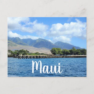 Mala Wharf in Lahaina Maui Briefkaart