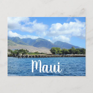 Mala Wharf in Lahaina Maui Briefkaart