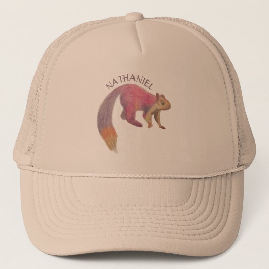 Malabar Giant Squirrel Illustralized Trucker Pet (Voorkant)