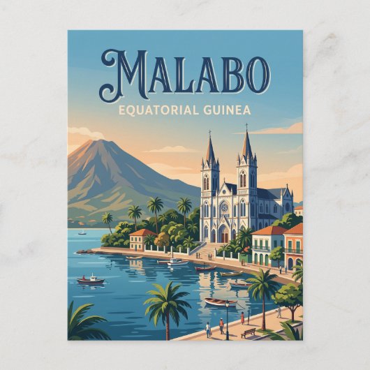 Malabo, Equatoriaal-Guinea Briefkaart (Voorkant)