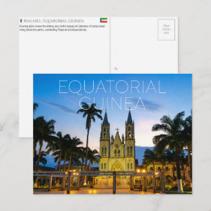 Malabo, Equatoriaal-Guinea Reisansichtkaart Briefkaart
