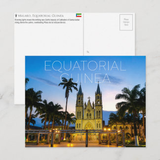 Malabo, Equatoriaal-Guinea Reisansichtkaart Briefkaart